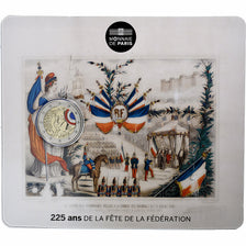 Francia, 2 Euro, fête de la Fédération, Colorized, 2015, MDP, Bi-metallico