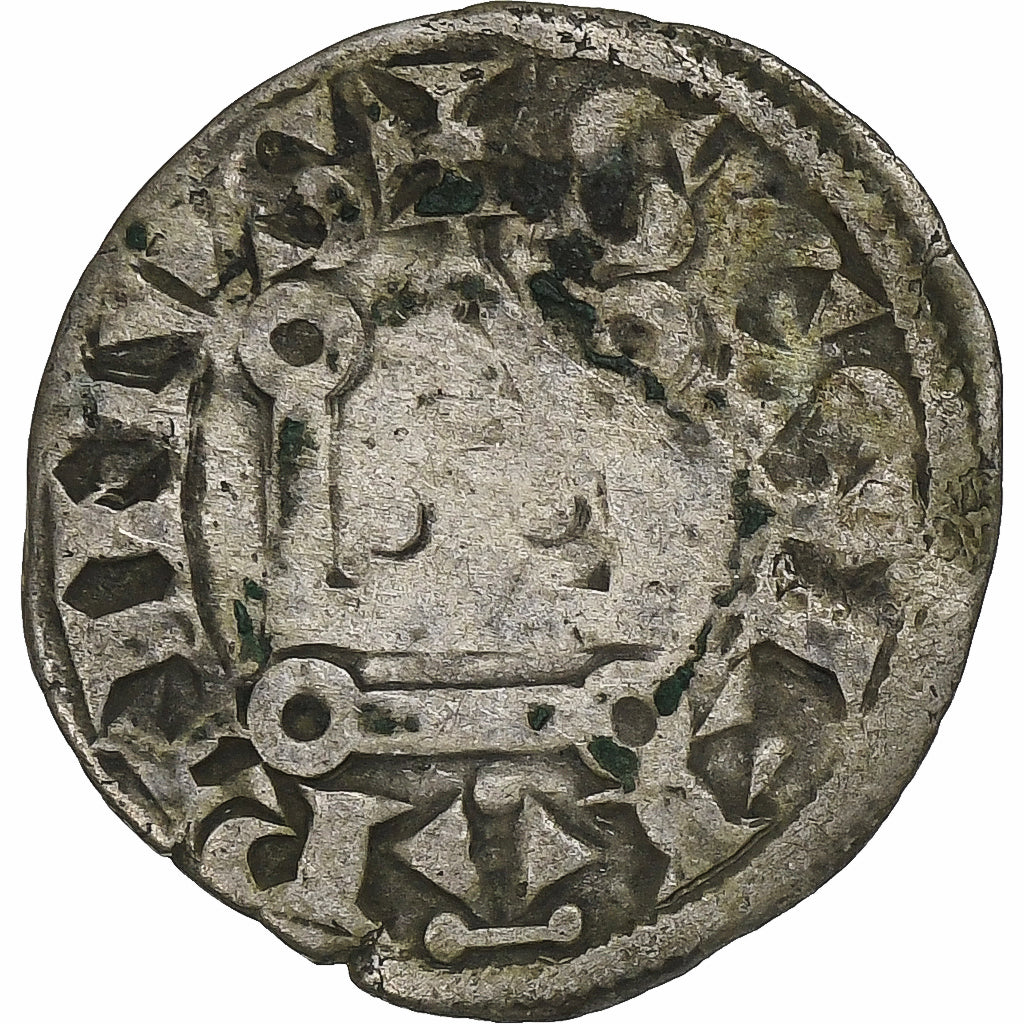 France, Philippe II Auguste, Denier Tournois, 1204-1220, Saint-Martin de Tours