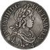 Francia, Louis XIV, Écu à la mèche courte, 1645, Paris, Plata, MBC