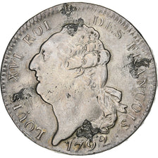 Frankreich, Louis XVI, Écu de 6 livres françois, 1792 / AN 4, Paris, Silber