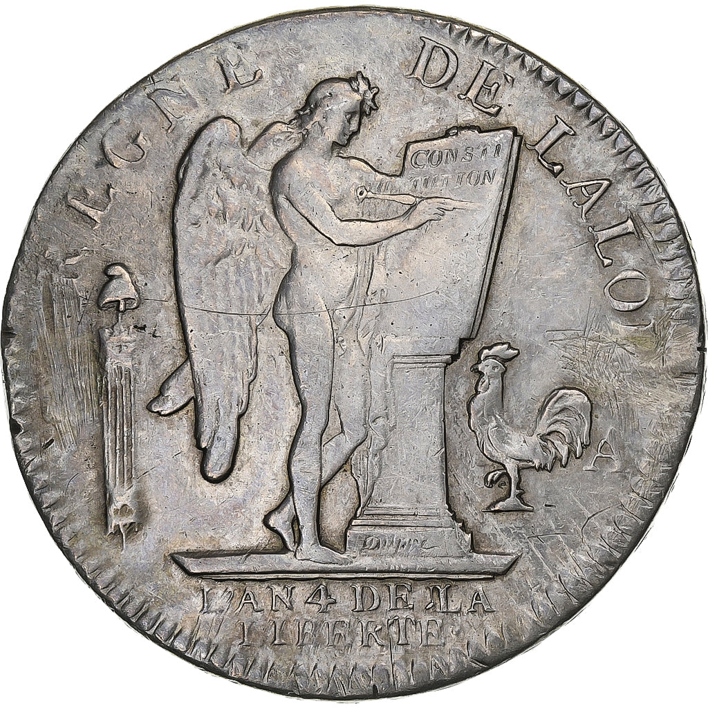 Frankreich, Louis XVI, Écu de 6 livres françois, 1792 / AN 4, Paris, Silber