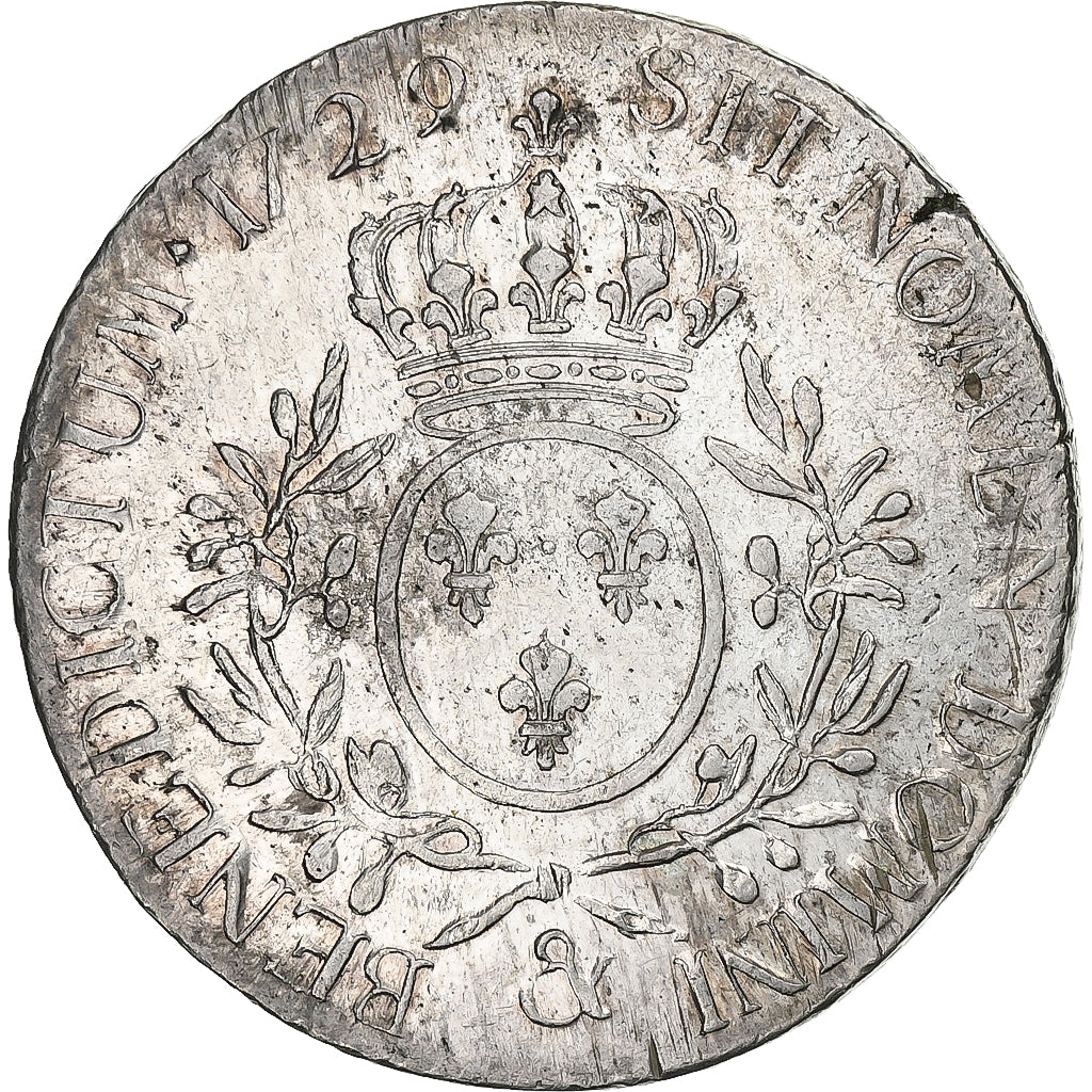 Frankreich, Louis XV, Ecu aux branches d'olivier, 1729, Aix, Silber, VZ