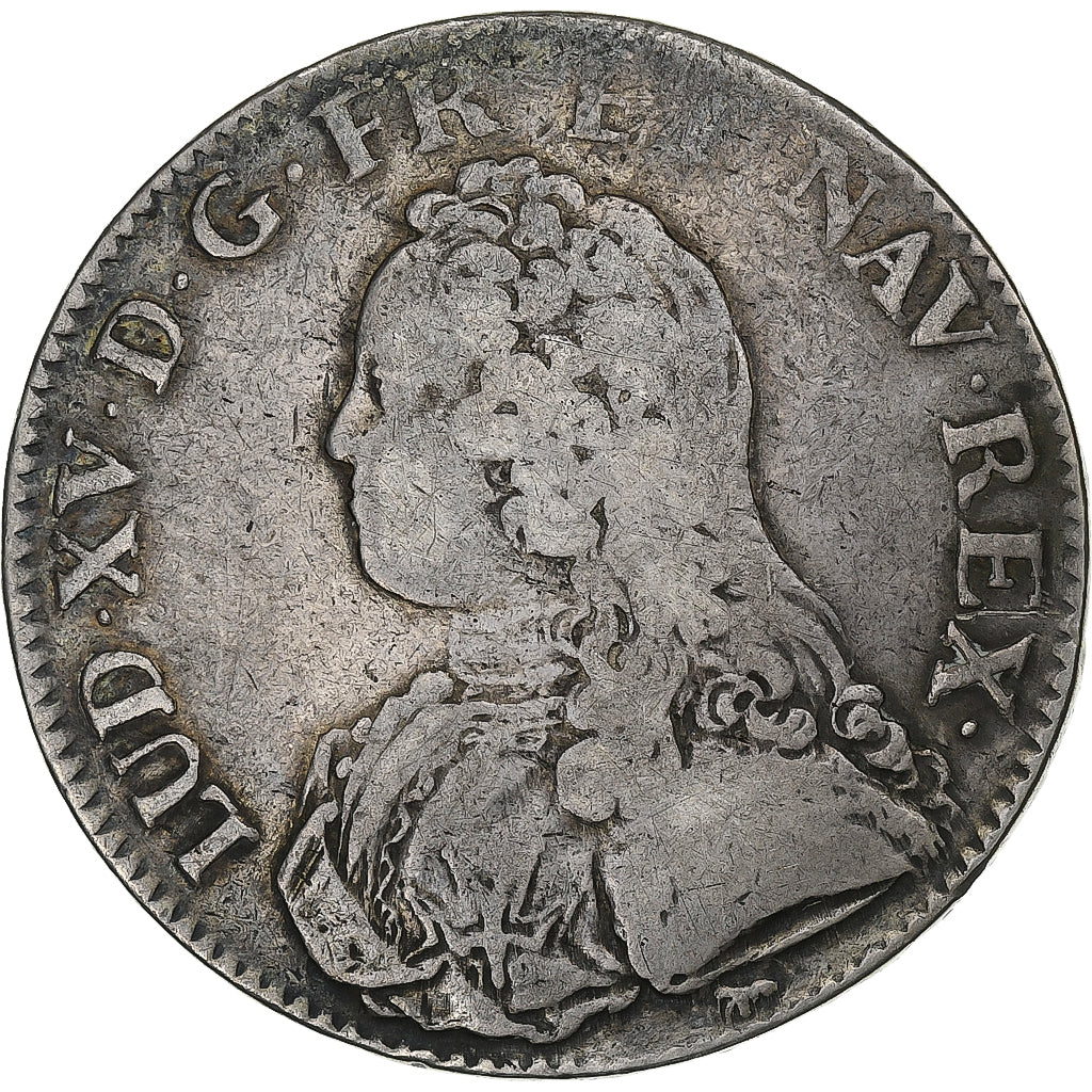 Francja, Louis XV, Ecu aux branches d'olivier, 1726, Paris, Srebro, VF(30-35)