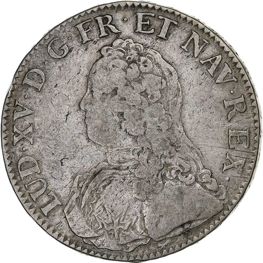 Francia, Louis XV, Ecu aux branches d'olivier, 1727, Paris, Argento, MB+