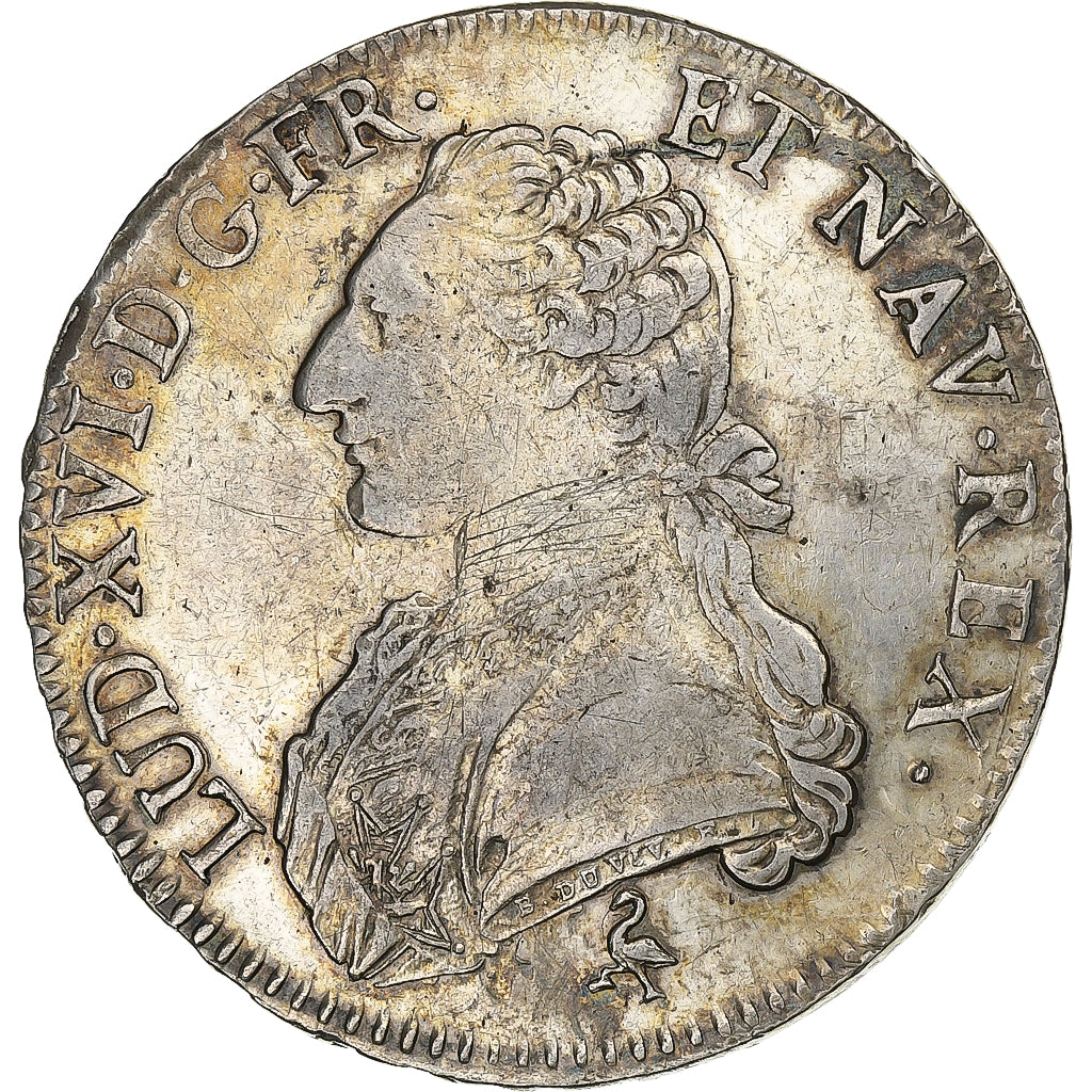 Frankreich, Louis XVI, Ecu aux branches d'olivier, 1784, Paris, Silber, SS