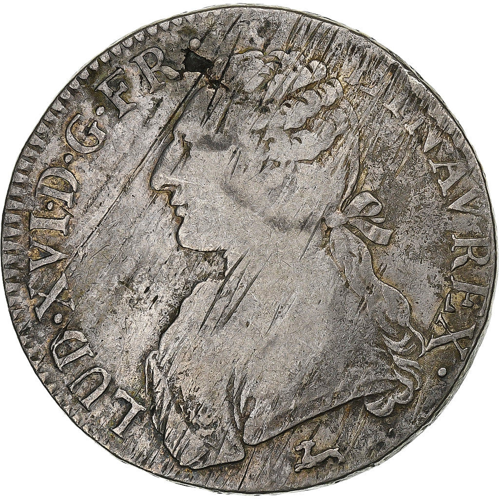 Francia, Louis XVI, Ecu aux branches d'olivier, 1787, Orléans, Argento, MB