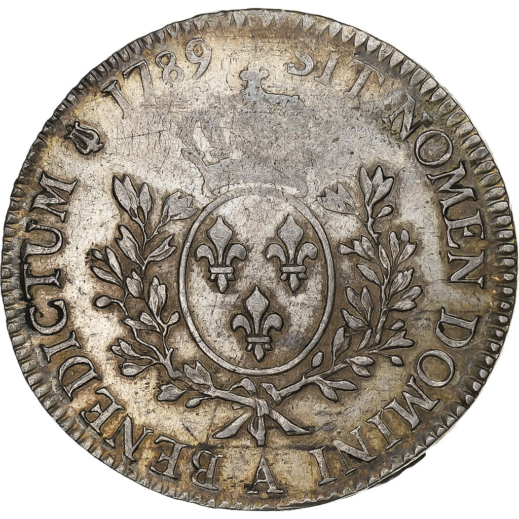 Francja, Louis XVI, Ecu aux branches d'olivier, 1789, Paris, 2nd semestre