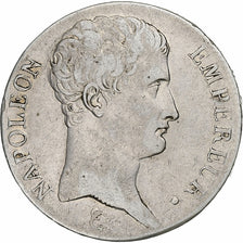 Francia, Napoleon I, 5 Francs, AN 13, Paris, Plata, BC+, Gadoury:580, KM:662.1