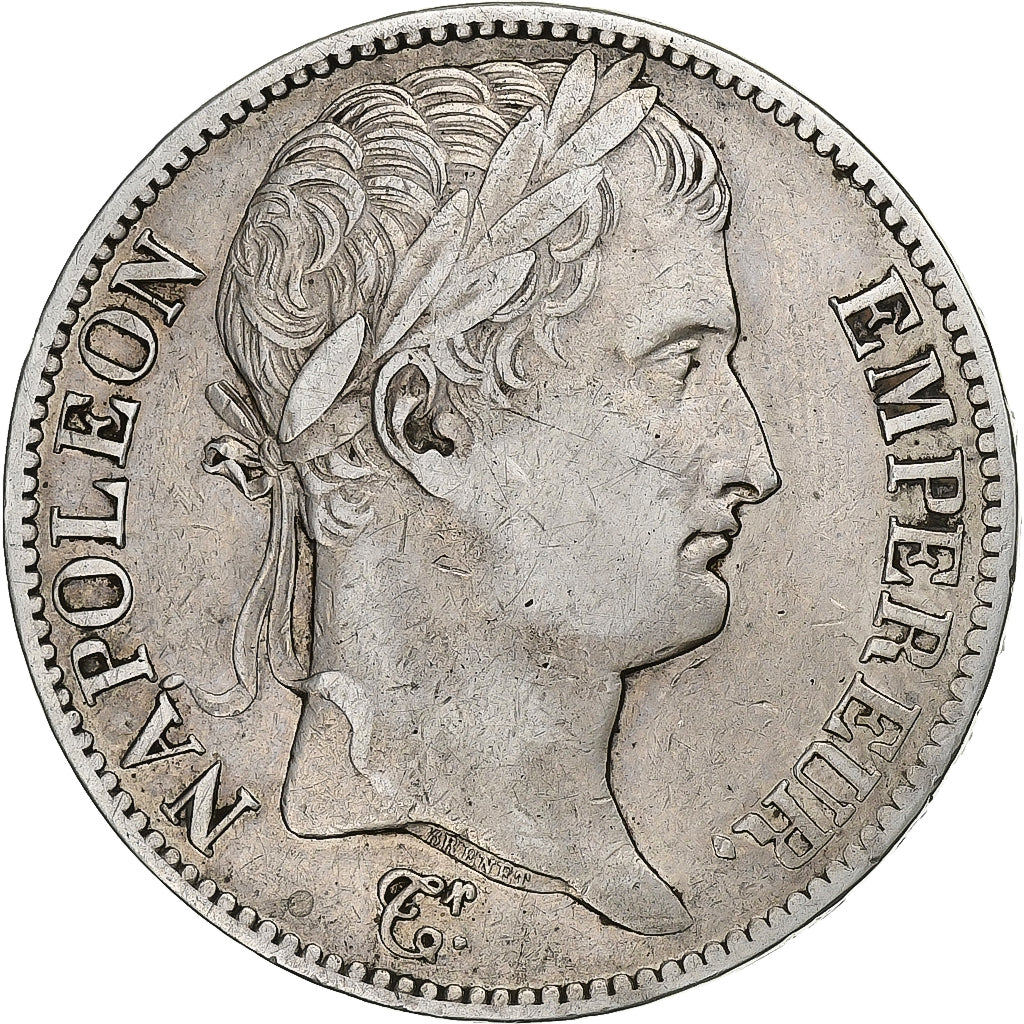 France, Napoléon I, 5 Francs, 1811, Paris, 11 espacé, Argent, TTB