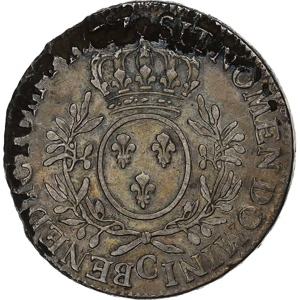 Frankreich, Louis XV, Ecu aux branches d'olivier, 1727, Caen, Silber, S