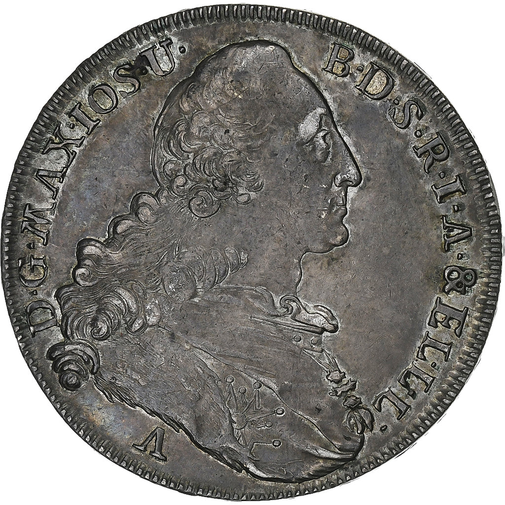 Electorate of Bavaria, Maximilian III Joseph, Thaler, 1777, Munich, Argento, BB