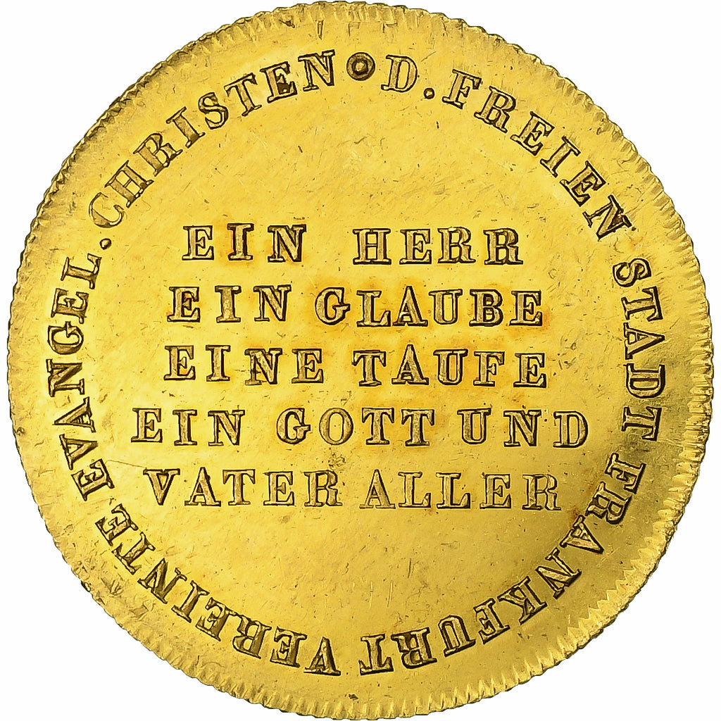 Free imperial city of Frankfurt, Ducat, Tricentenary of the Reformation, 1817