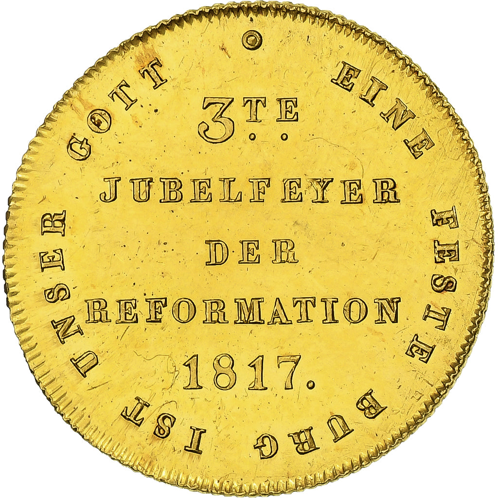 Free imperial city of Frankfurt, Ducat, Tricentenary of the Reformation, 1817