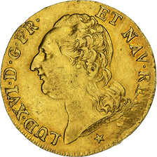 Francja, Louis XVI, Louis d'or à la tête nue, 1786, Lille, Złoto, AU(50-53)