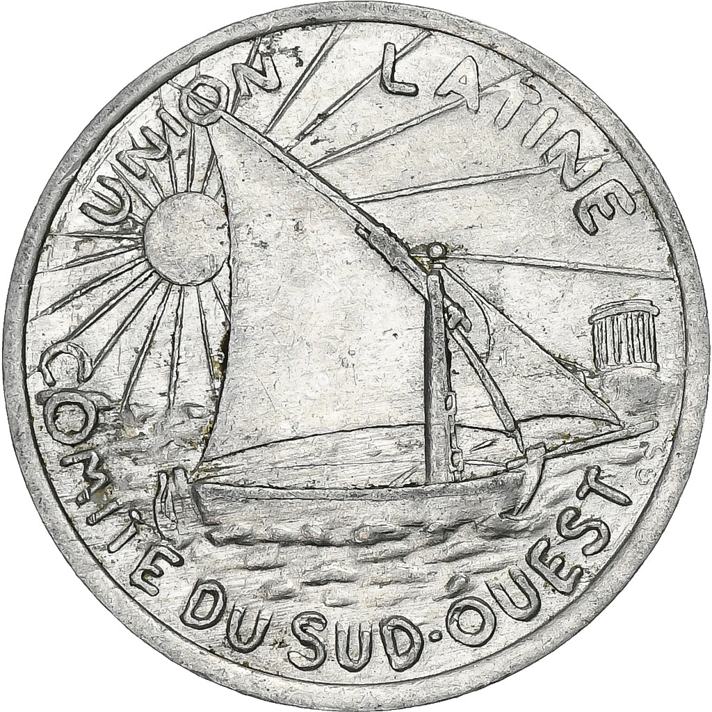 França, Conseil régional de Toulouse, 10 Centimes, 1930, AU(50-53), Alumínio