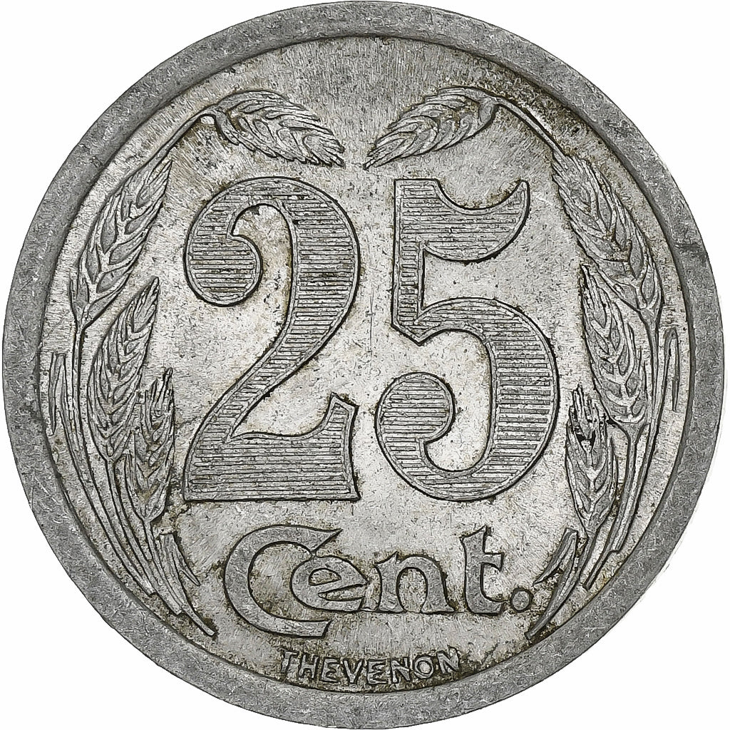 France, Chambre de commerce d'Evreux, 25 Centimes, 1921, AU(50-53), Aluminium