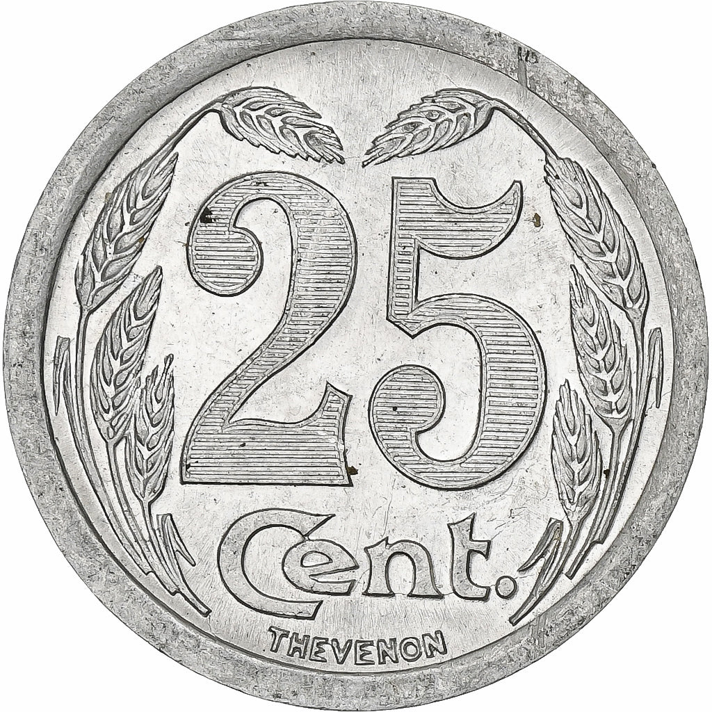 France, Chambre de commerce d'Evreux, 25 Centimes, 1921, AU(55-58), Aluminium
