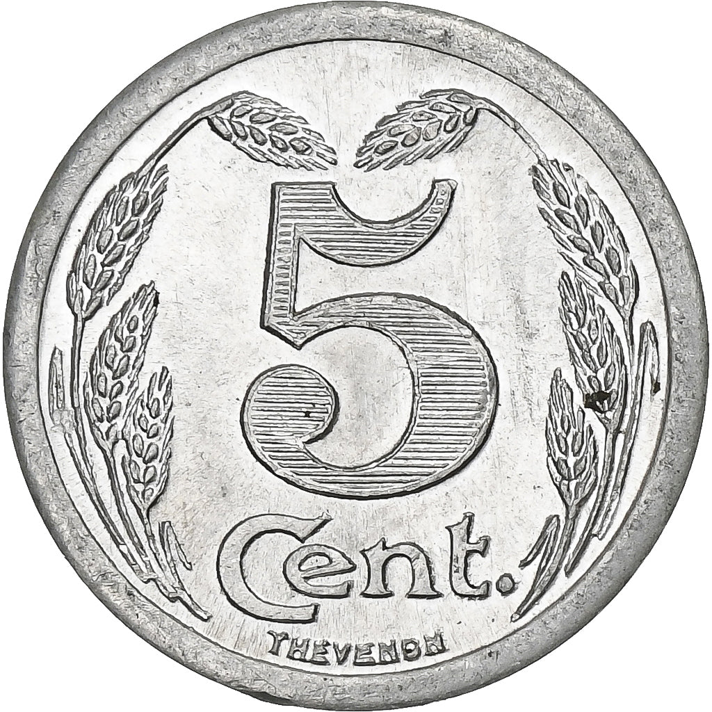 França, Chambre de commerce d'Evreux, 10 Centimes, 1921, MS(63), Alumínio