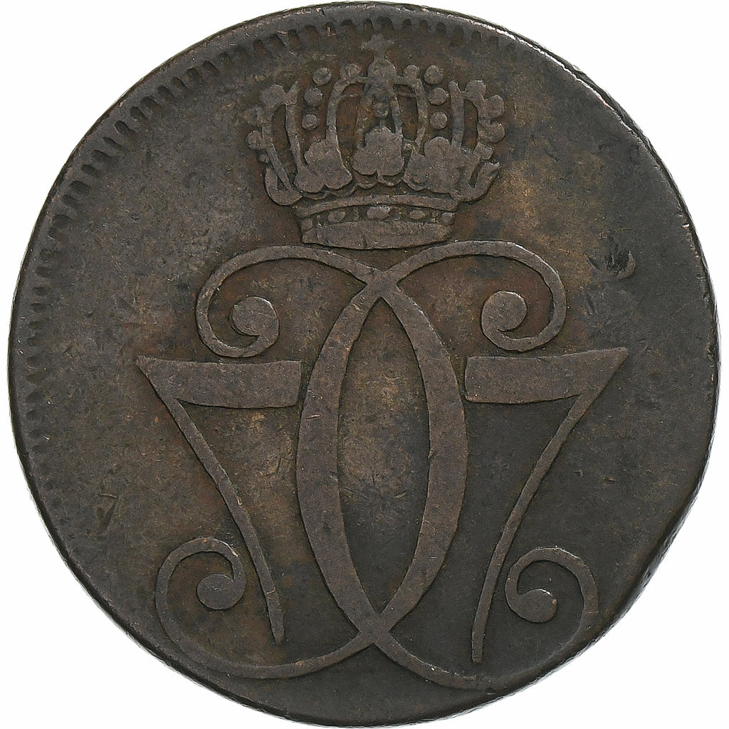 Denmark, Christian VII, Skilling danske, 1771, Copenhagen, Copper, VF(30-35)