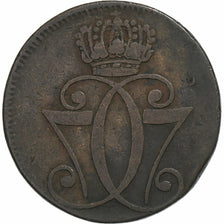 Denmark, Christian VII, Skilling danske, 1771, Copenhagen, Copper, VF(30-35)