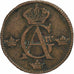 Suède, Gustaf IV Adolf, 1/2 Skilling, 1807, Stockholm, Cuivre, TB+, KM:565