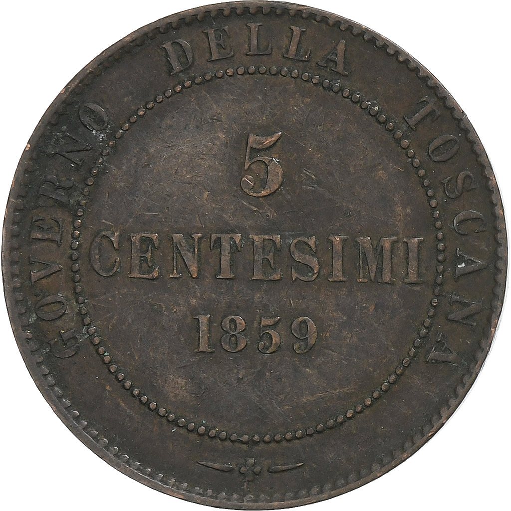Italia, Provisional Government of Tuscany, Vittorio Emanuele II, 5 Centesimi