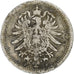 Alemanha, Wilhelm I, 20 Pfennig, 1875, Stuttgart, Prata, VF(20-25), KM:5