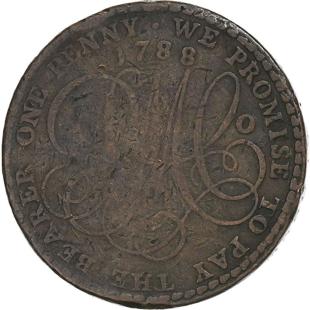 United Kingdom, Penny Token, Anglesey Mines, 1788, Copper, VF(30-35)