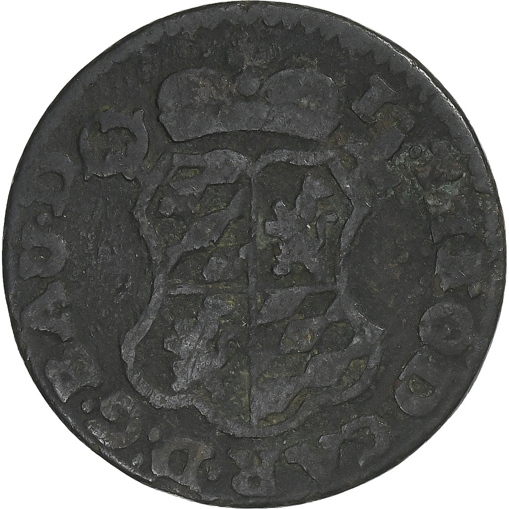 Prince-Bishopric of Liège, Jean-Théodore de Bavière, Liard, 1752, Liege