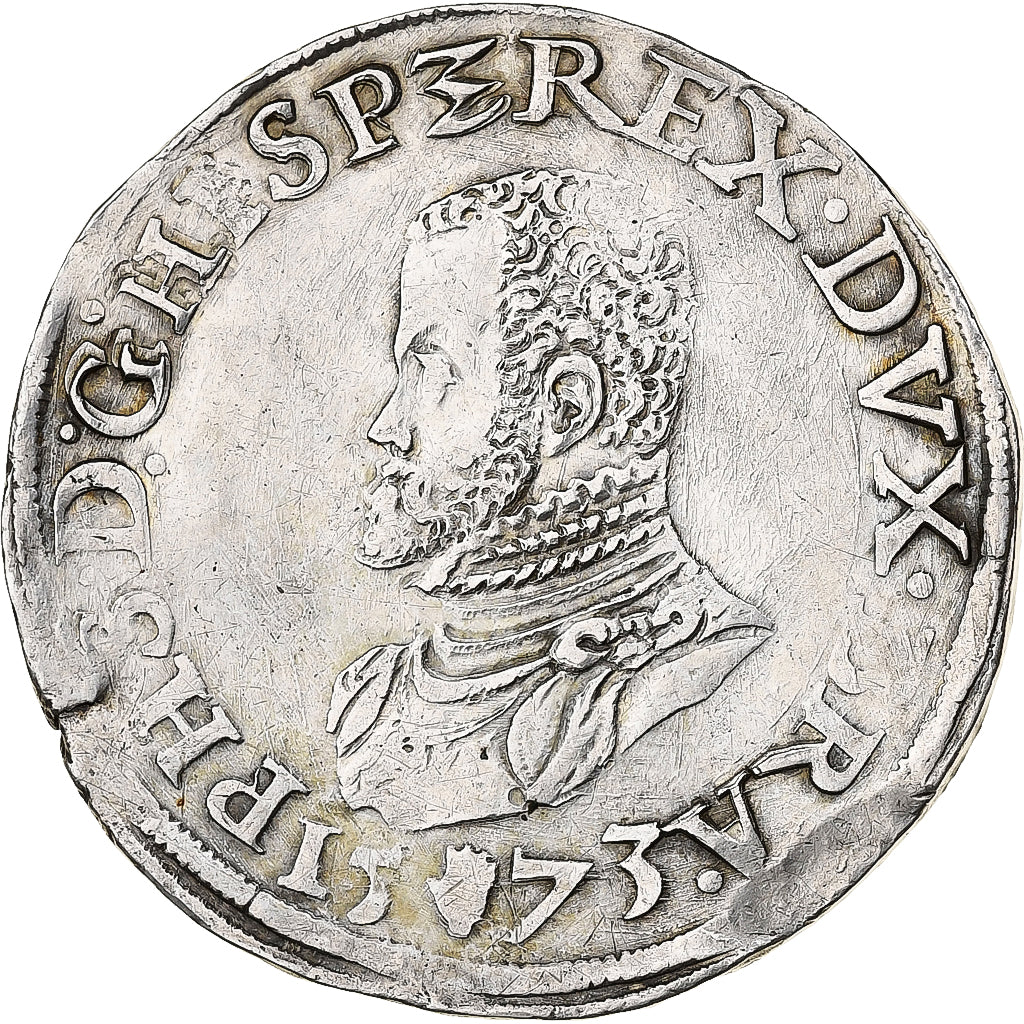 Spanish Netherlands, Duchy of Brabant, Philip II, Philipsdaalder, 1573, Anvers