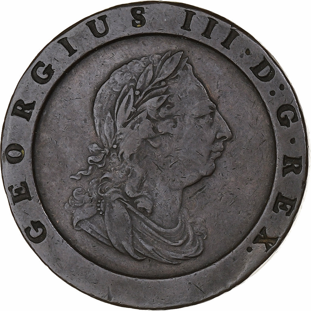 United Kingdom, George III, 2 Pence, 1797, Soho, Kupfer, SS, Spink:3776, KM:619