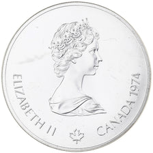Canada, Elizabeth II, 5 Dollars, Olympic flame, 1974, Ottawa, Argento, FDC