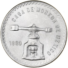 Mexico, Onza, 1980, Mexico City, Silver, AU(55-58), KM:49b.5
