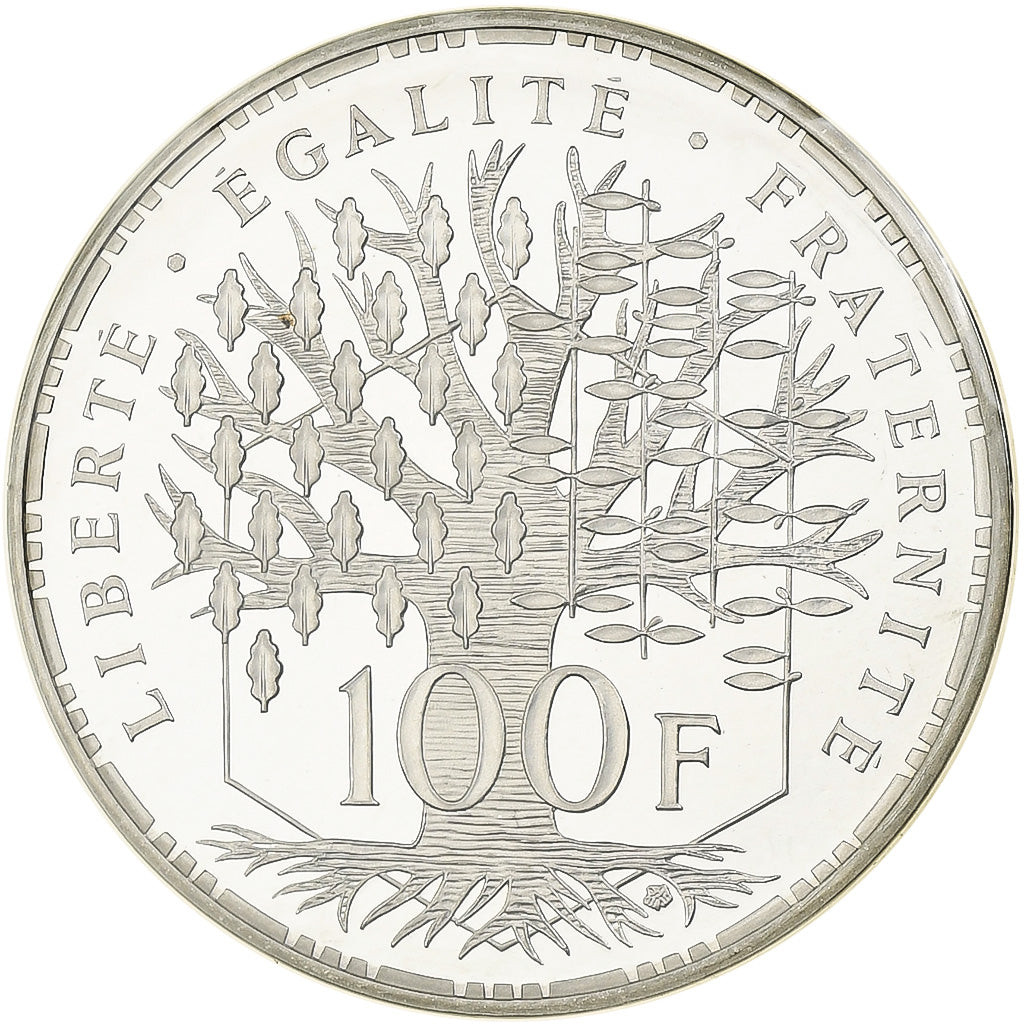 France, 100 Francs, Panthéon, 1982, Monnaie de Paris, BE, Piéfort, Argent