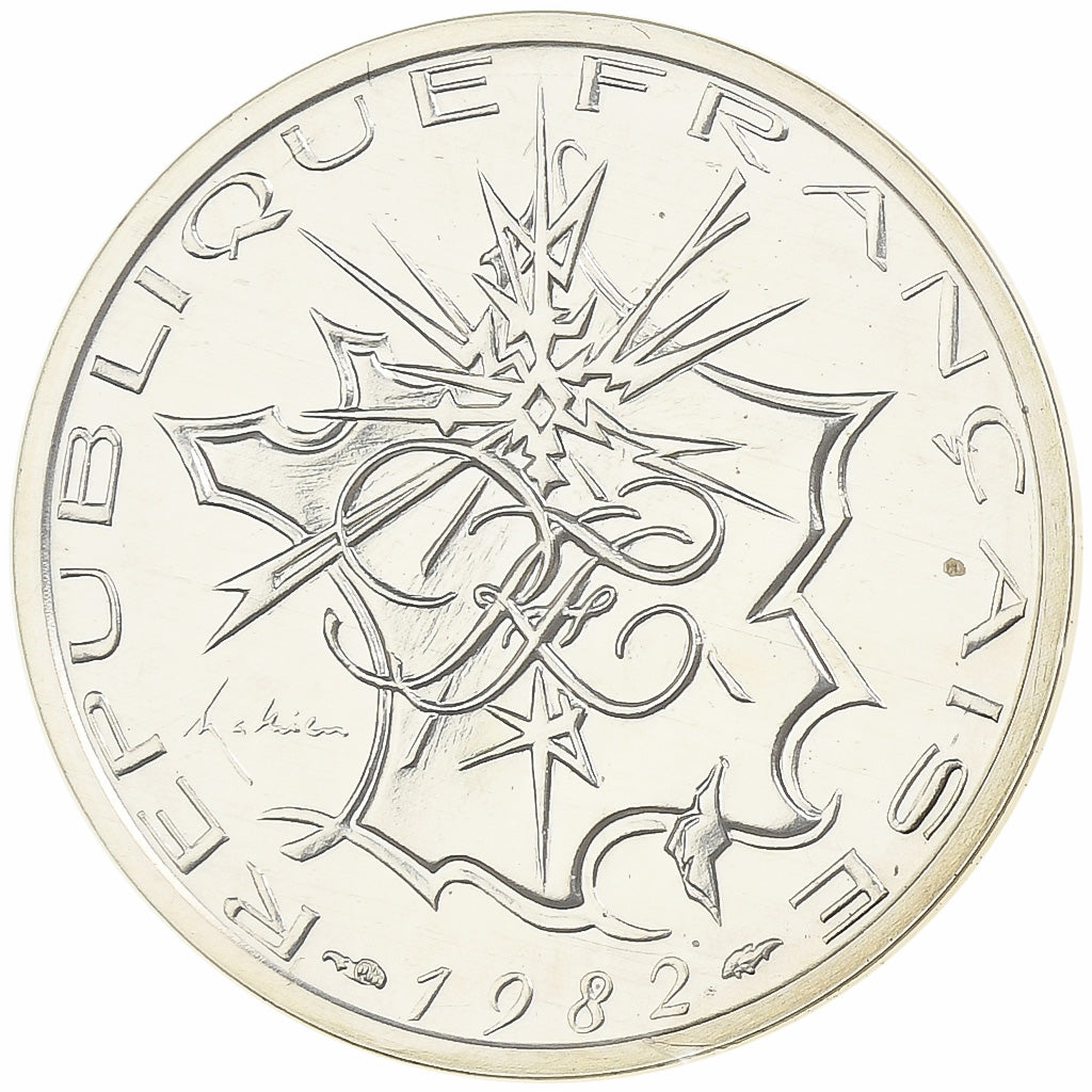 France, 10 Francs, Mathieu, 1982, Monnaie de Paris, Piéfort, Silver, MS(65-70)