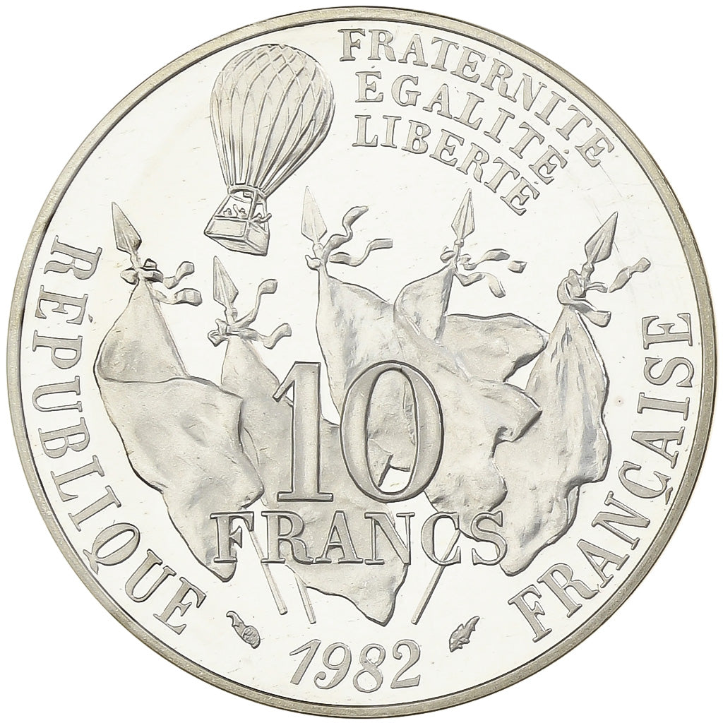 Frankreich, 10 Francs, Gambetta, 1982, Monnaie de Paris, Proof, Piéfort