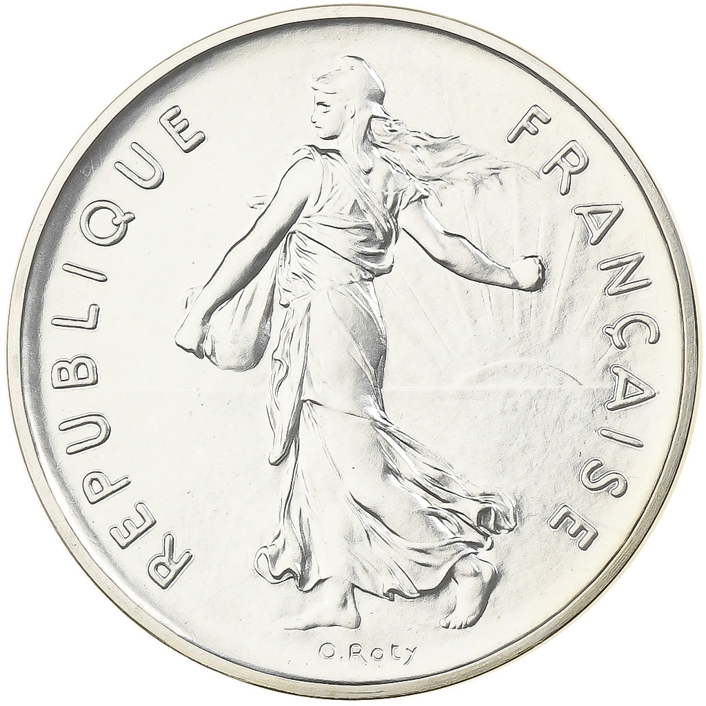 France, 5 Francs, Semeuse, 1982, Monnaie de Paris, Piéfort, Silver, MS(65-70)