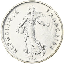 France, 5 Francs, Semeuse, 1982, Monnaie de Paris, Piéfort, Silver, MS(65-70)