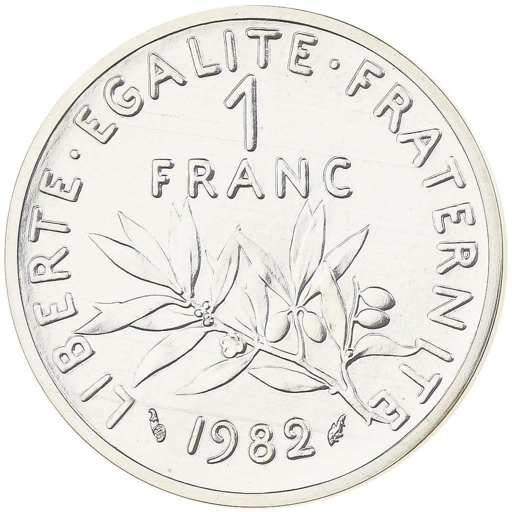France, Franc, Semeuse, 1982, Monnaie de Paris, Piéfort, Silver, MS(65-70)
