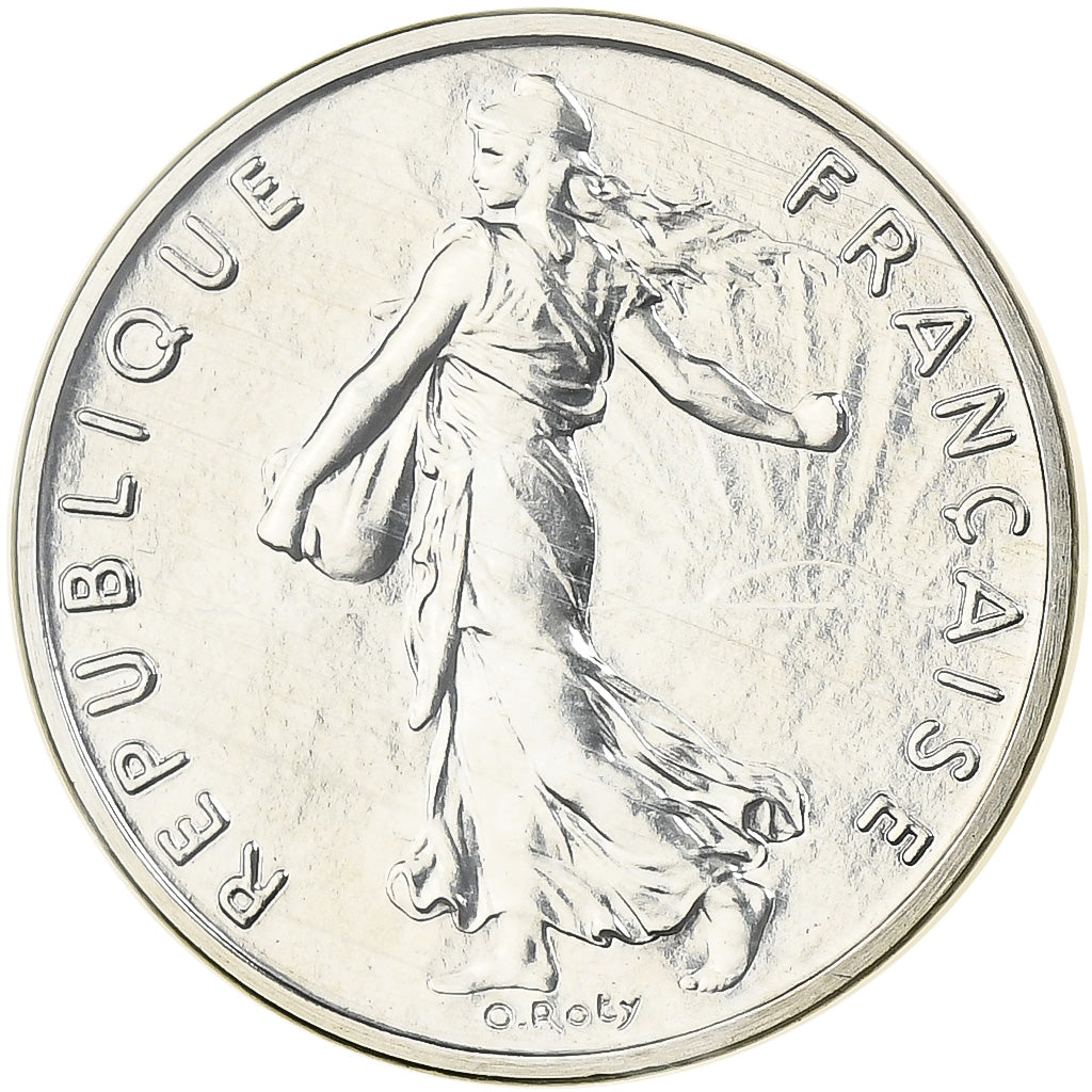 França, 1/2 Franc, Semeuse, 1982, Monnaie de Paris, Piéfort, Prata, MS(65-70)