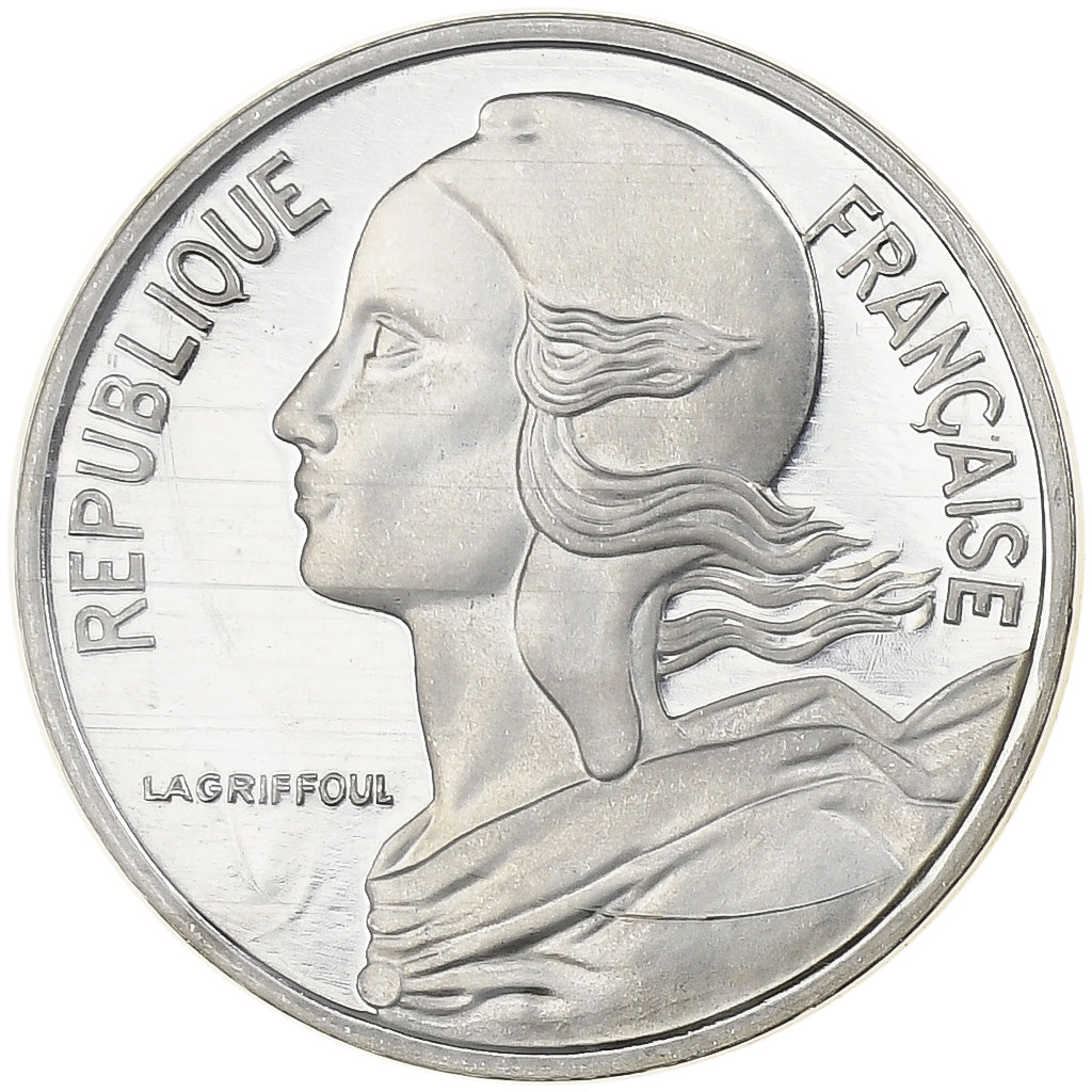France, 5 Centimes, Marianne, 1982, Monnaie de Paris, Proof, Piéfort, Silver
