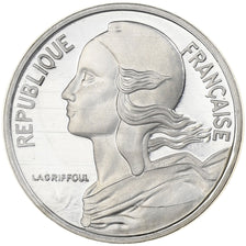 France, 5 Centimes, Marianne, 1982, Monnaie de Paris, Proof, Piéfort, Silver