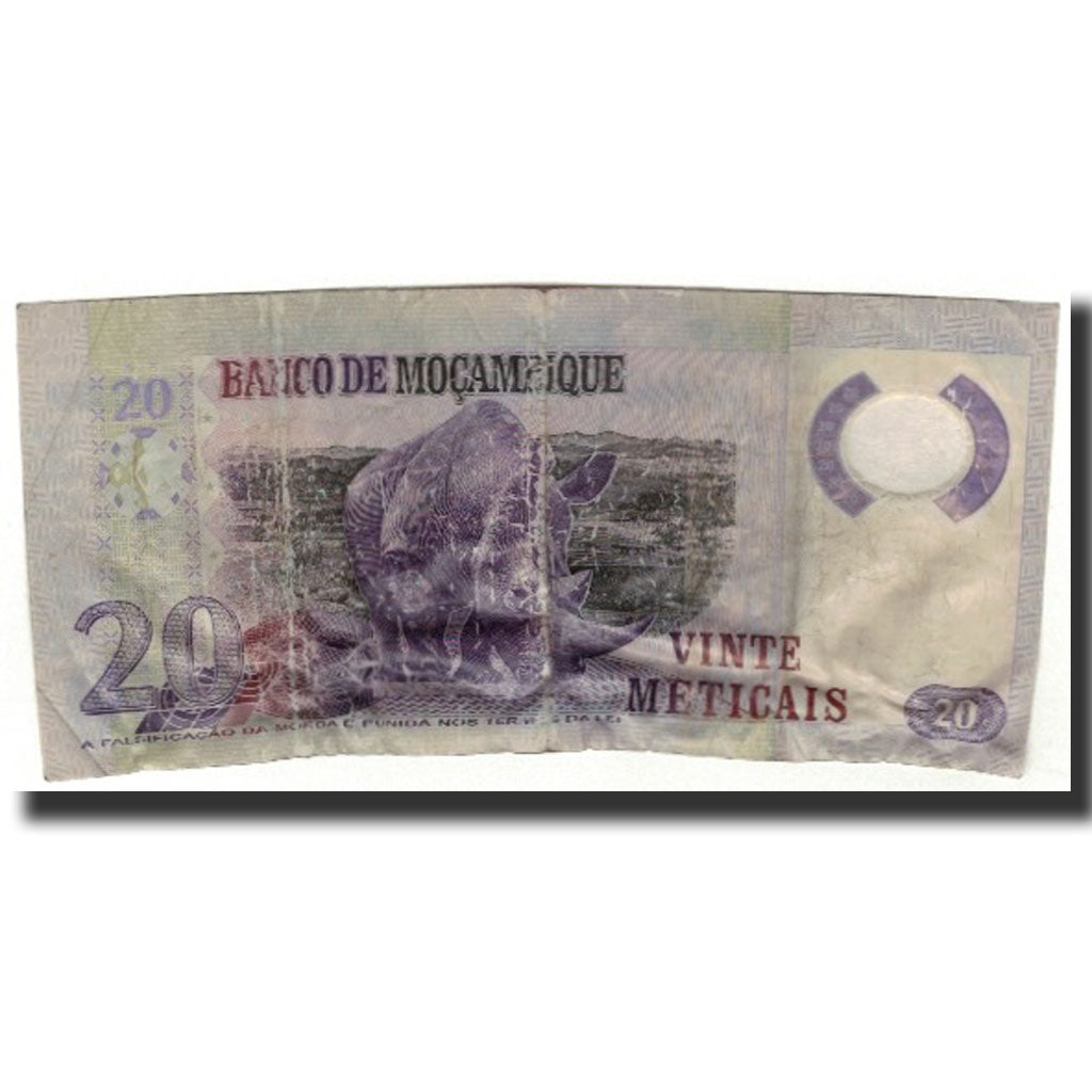 Banknote, Mozambique, 20 Meticas, 2011, 16.6.2011, KM:149, AG(1-3)