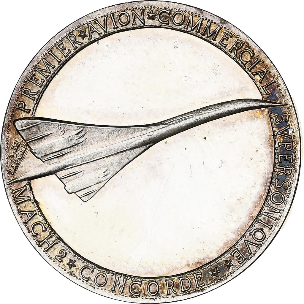 France, Medal, Le concorde, Monnaie de Paris, Silver, MS(63)