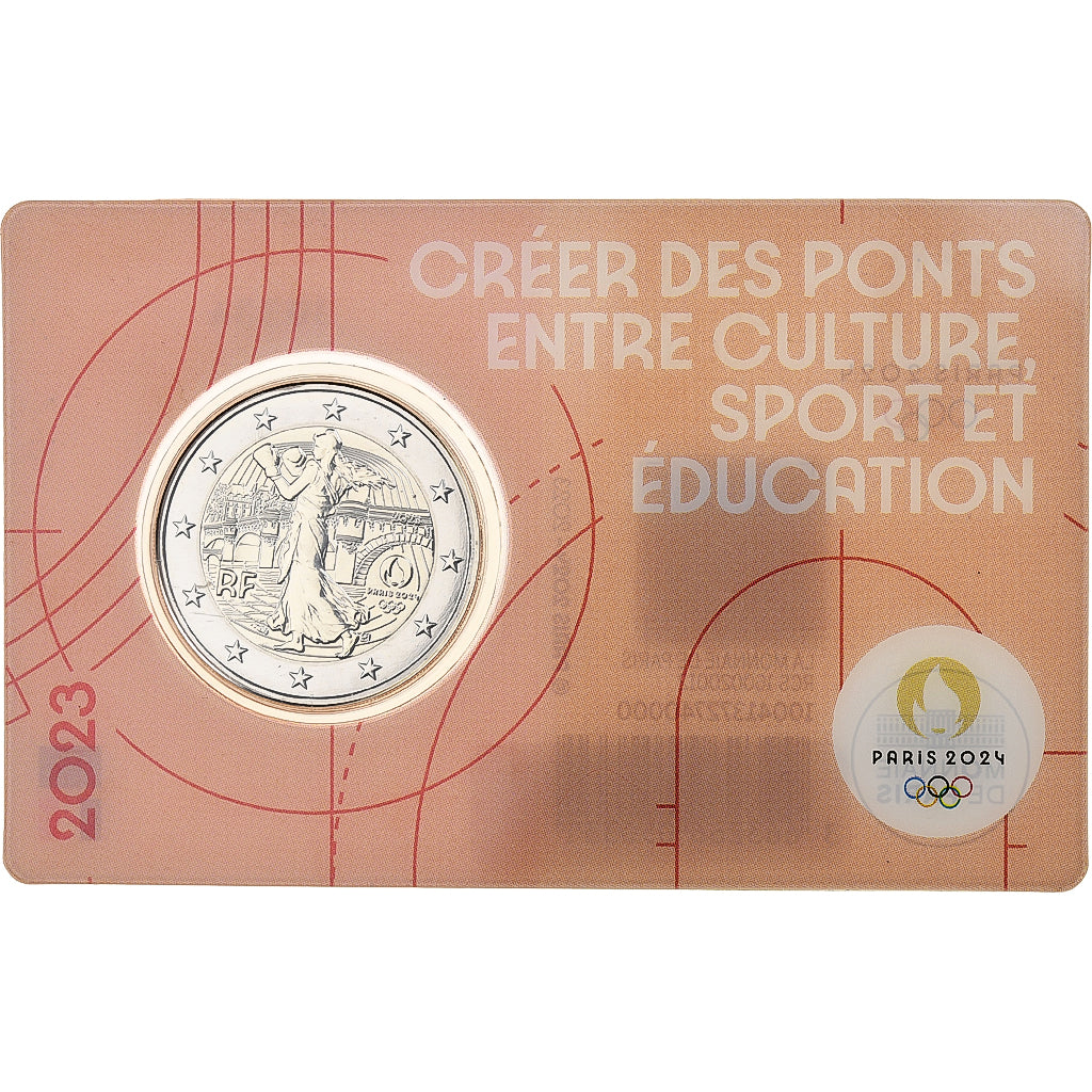 France, 2 Euro, Olympic Games Paris 2024, BU, 2023, Monnaie de Paris