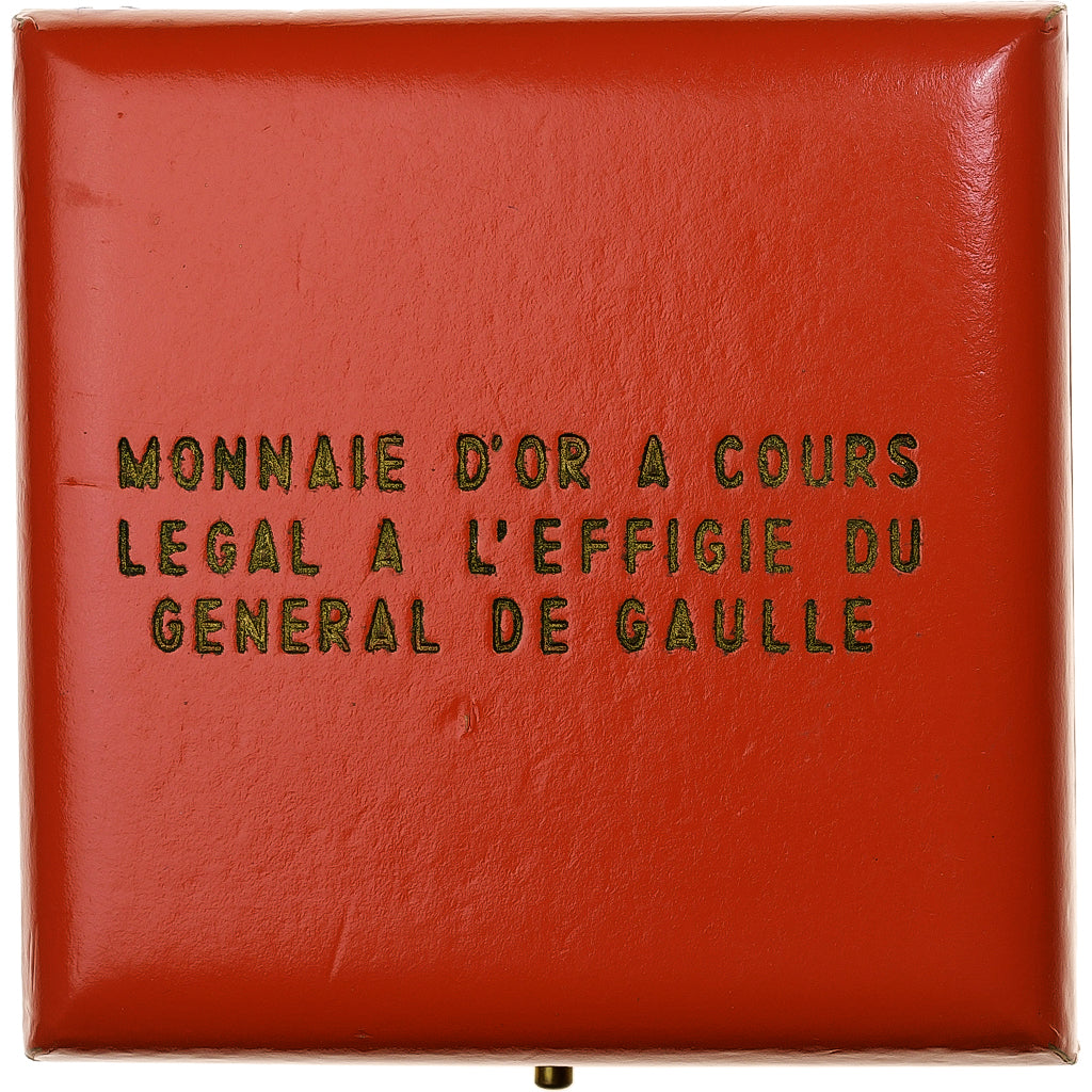 Chad, 10000 Francs, Général De Gaulle, 1970, Monnaie de Paris, Proof, Gold