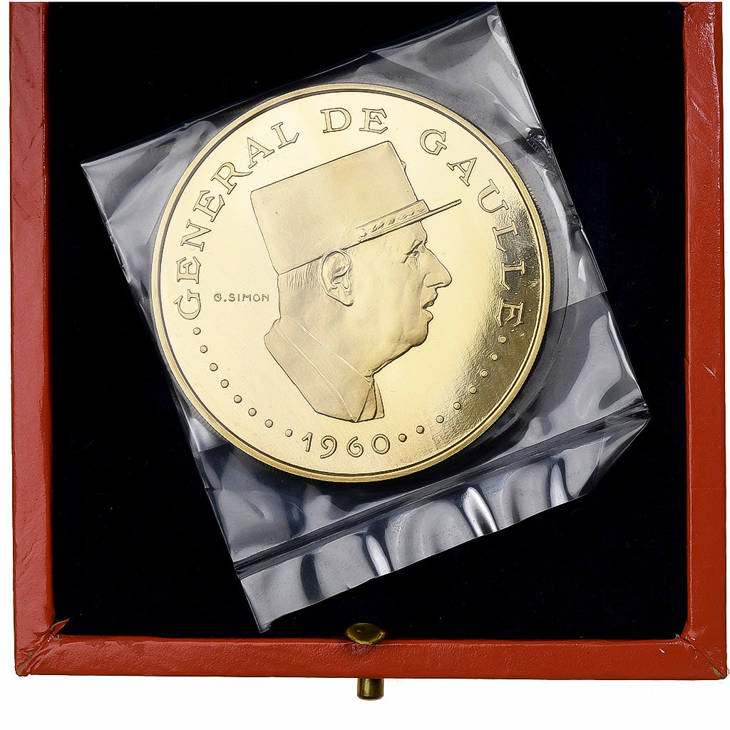 Chad, 10000 Francs, Général De Gaulle, 1970, Monnaie de Paris, Proof, Gold