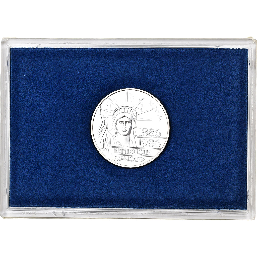 France, 100 Francs, Liberté, 1986, Monnaie de Paris, BU, Silver, MS(65-70)