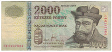 Biljet, Hongarije, 2000 Forint, 2010, KM:198c, TTB