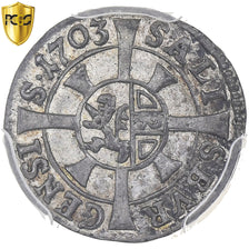 Bishopric of Salzburg, Johann Ernst von Thun, Kreuzer, 1703, Salzburg, Prata